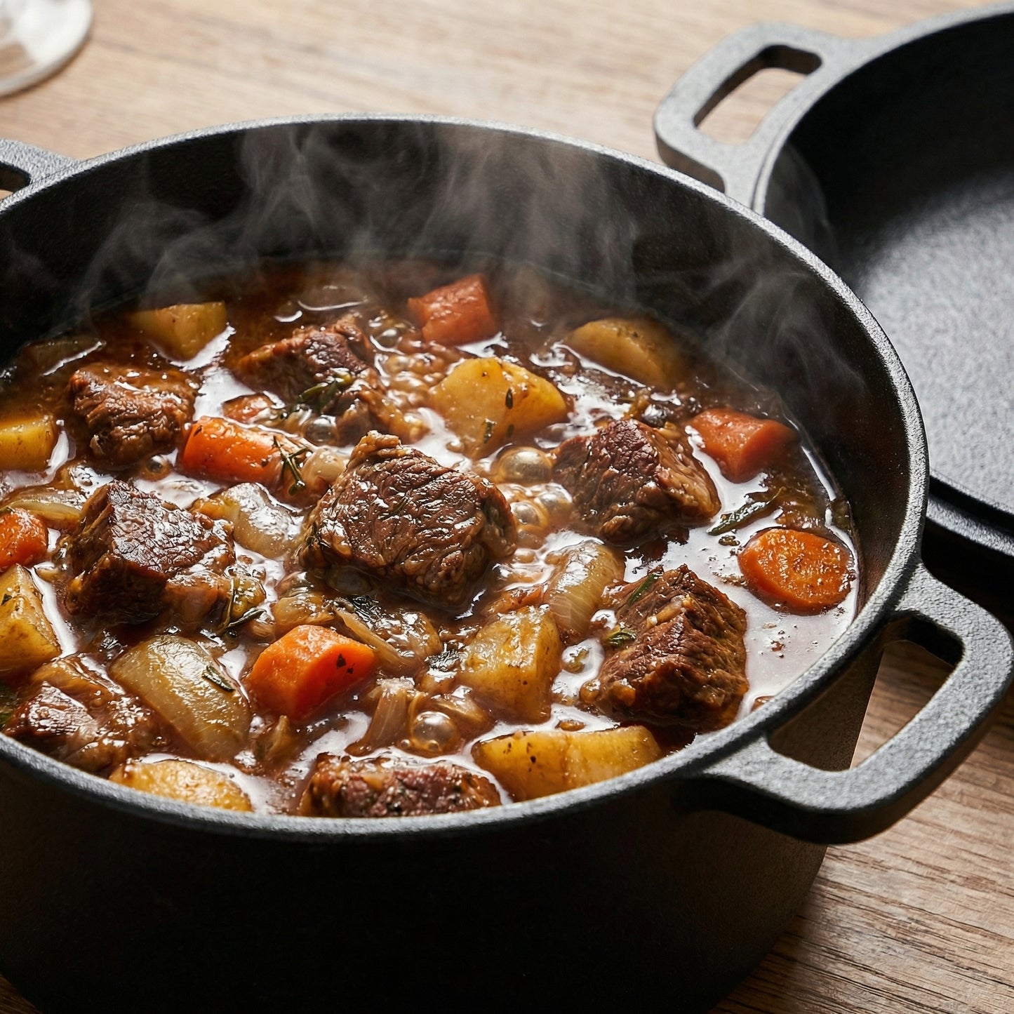 LIFERUN Cast Iron Dutch Oven Pot with Lid, Pot (5.1QT) and Lid as a Skillet(1.9QT) - Dutch Oven Cast Iron with Silicone Holders, Iron Stand, for Oven, Stove, Grill，Campfire